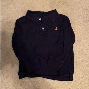 Long sleeve navy gap polo